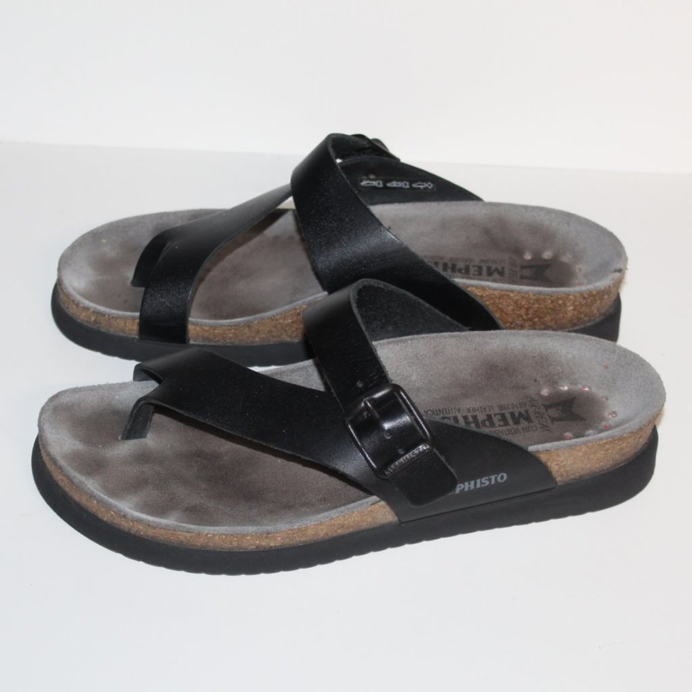 Mephisto Sandals Women 36 = US 6 Leather Black